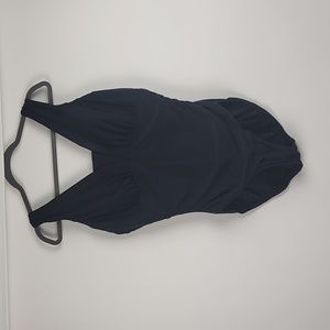 Land's End 18D Black one piece swimsuit